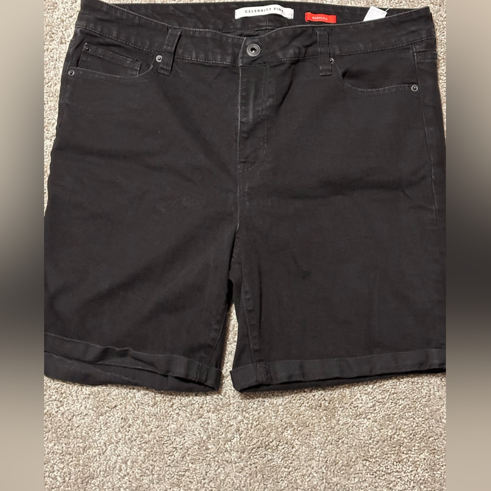 Celebrity Pink Charcoal Denim Shorts